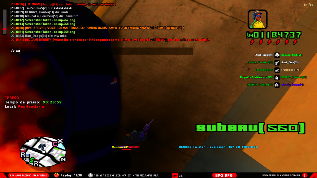 [19/6/2024] [ROCAM] HENRRY_Twister  - ANT RPG+DM  #434970 Sa-mp103