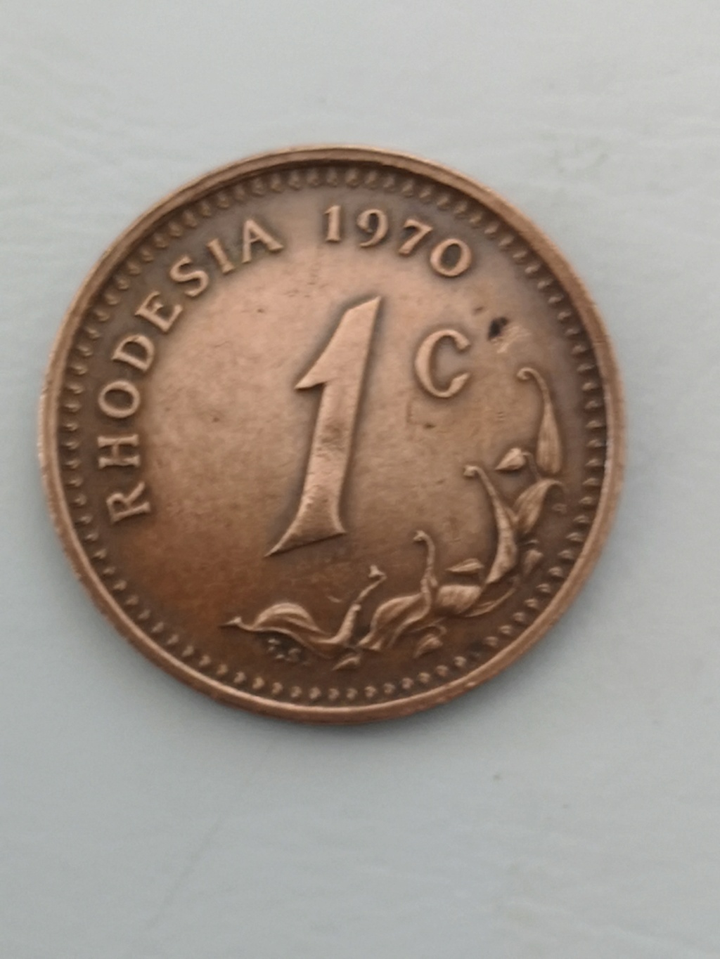 1 céntimo Rhodesia 1970 15979110