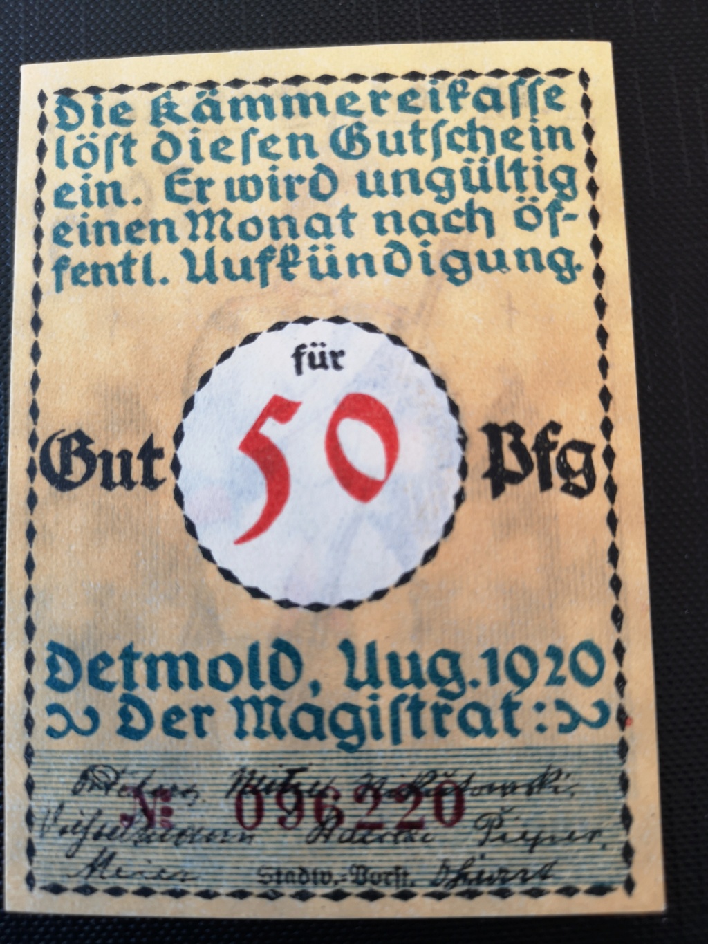 50 pfennig Lippe-Detmold 16162311