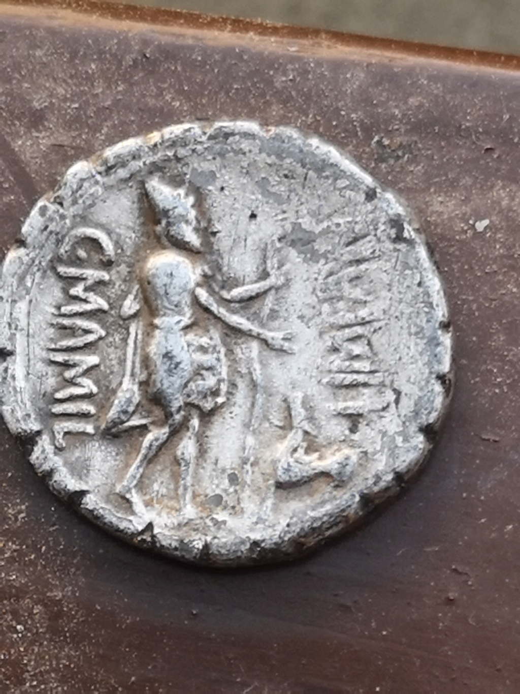 Denario gens Mamilia. C. MAMIL LIMETAN. Ulises con su perro Argos. Roma. 16537311