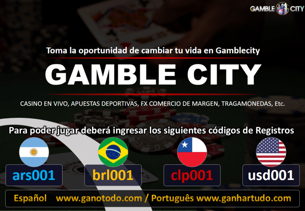 Gana dinero en Gamblecity. Casino20