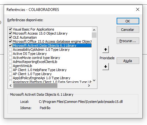 Problema - Servidor OLE ou controle ActiveX Forum310