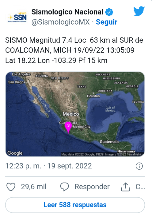 ¡Por tercera vez tiembla un 19 de septiembre! ¿Por qué sucede esto en México? Scree154