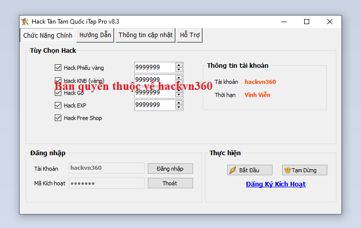 Hack Tân Tam Quốc iTap miễn phí Tantam11