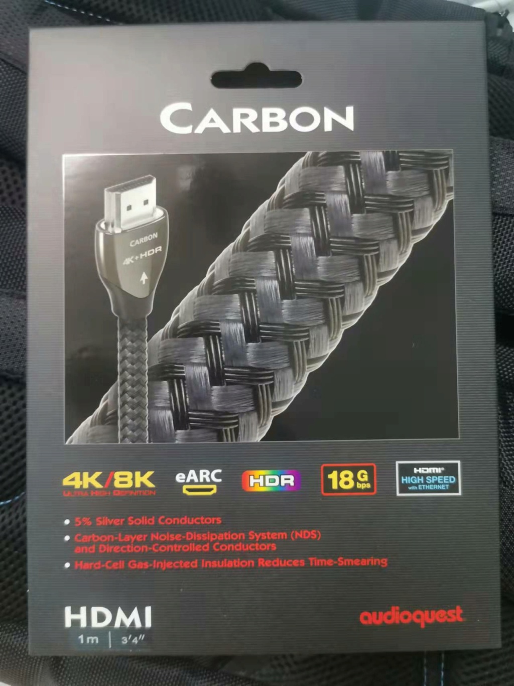Audioquest Carbon HDMI 4K/8K 1m (New) Revised Mmexpo16