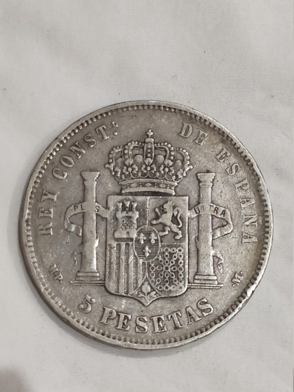 5 Pesetas de 1890 (*18 *90). Alfonso XIII. Img_2064