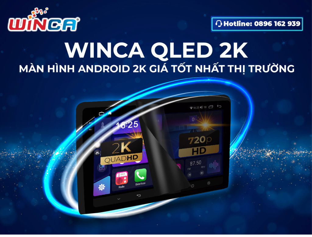 HCM - Màn hình android winca qled 2k - sắc màu đẹp và sinh động hơn các hãng khác Mzan_h10