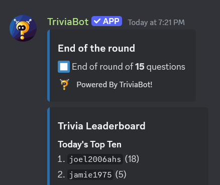 Trivia - September 7th Triv710