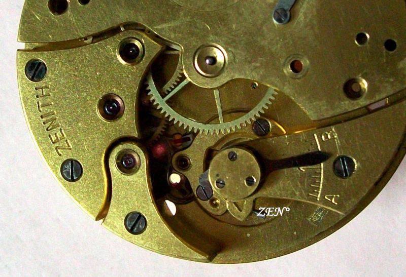 Démontage de la montre militaire Zenith Type B Pont_b10