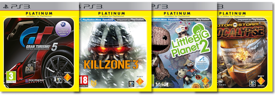 La PS3 accueil quatre nouveaux jeux Platinum Platin10