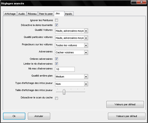 Parametrage TMF Jeu10