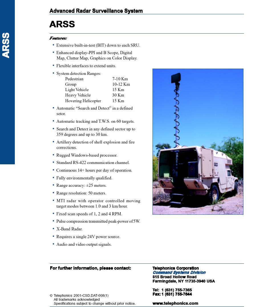 Radars et Systémes de Surveillence dans les FAR - Page 4 Arss310