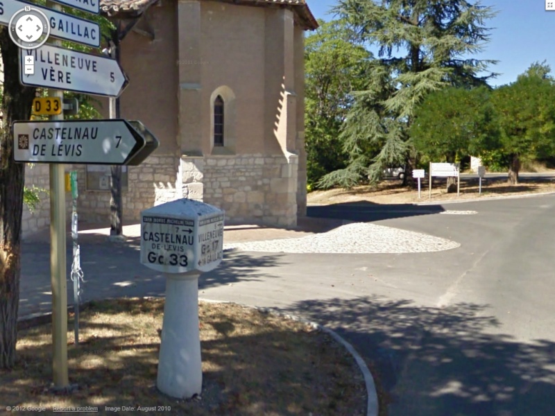 STREET VIEW : les bornes et les plaques Michelin Borne510