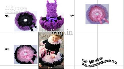 فستان رقص اطفال بنات-ازياء بنات Ballet Dress Baby Girls 7224