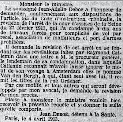 Bonnot - La bande à Bonnot - 1912-1913 - Page 37 De_boe10