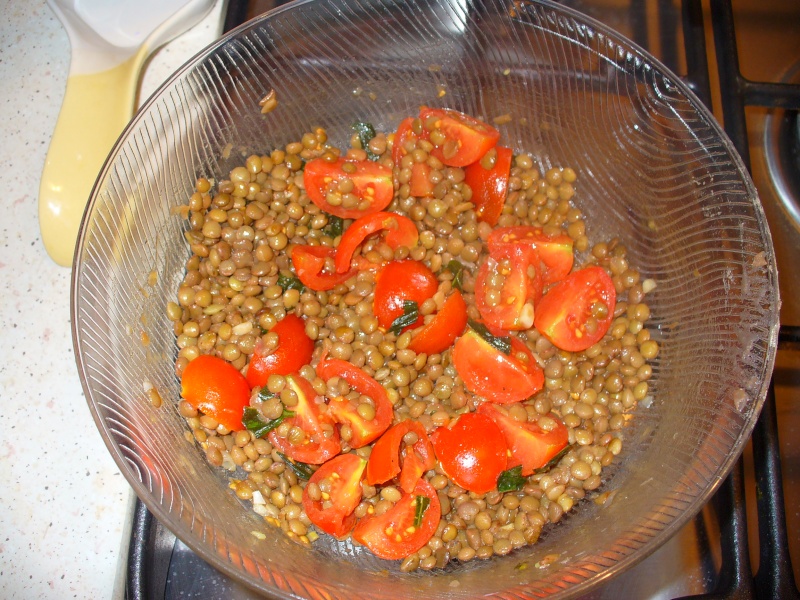 Insalata di lenticchie e pomodorini P1020514