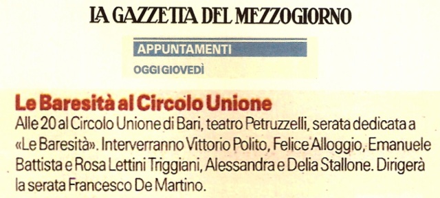 DIALETTO BARESE E DINTORNI: NOTIZIE, APPUNTAMENTI, INFORMAZIONI, NOVITÀ ED ALTRO - Pagina 11 La_gaz12