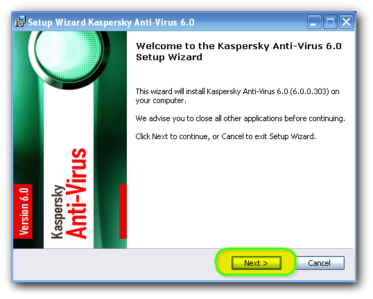 طريقة تنصيب برنامج 7.0 kaspersky internet security 210