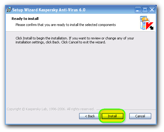 طريقة تنصيب برنامج 7.0 kaspersky internet security 610