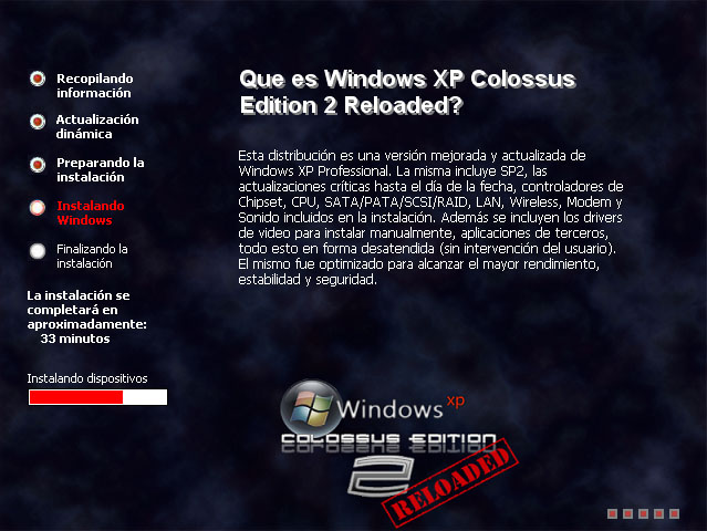 Windows XP Colossus Edition 2 Reloaded Instal10