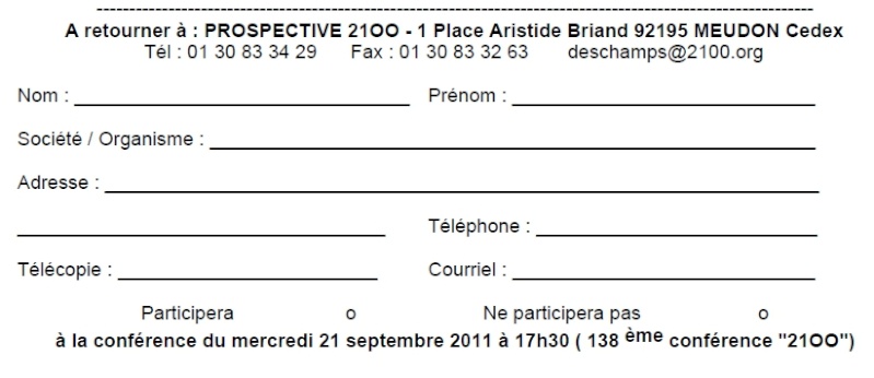 Conférence sur les Débris spatiaux et futur de l’espace le 21 septembre 2011 Coupon10