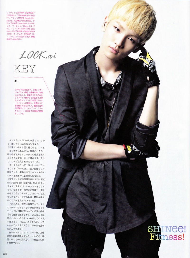 SHINee pour le magasine Hanako 10/11/11 Key59010