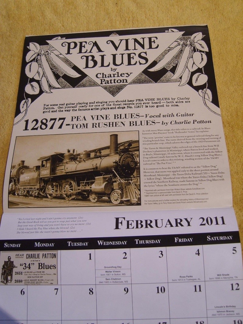 Le Calendrier 2011  - classic blues artwork from the 1920s 11020110