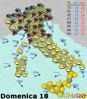 18 maggio il meteo.. Italy115