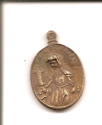 medalla Santa Clara y S. Francisco de Asis.S-XVIII-XIX Escane11