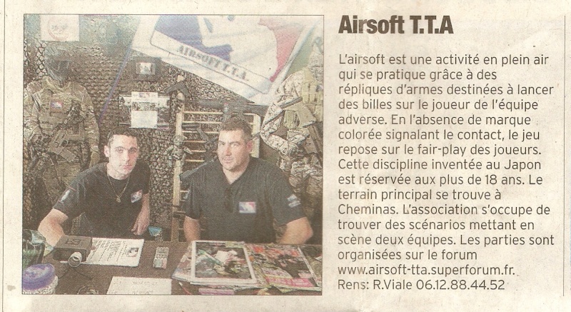 Article Airsoft TTA suite au forum des associations de Tournon 2011 Dauphi11