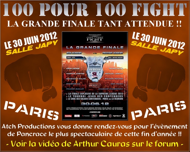 100 POUR 100 FIGHT / PARIS / 30 JUIN 2012 Monta123