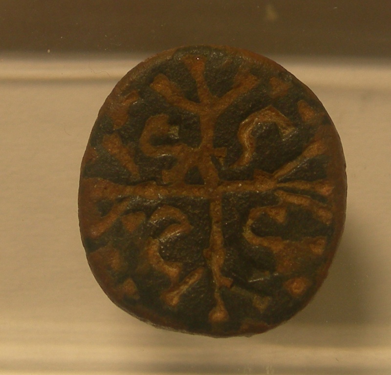 Chaton de anillo signatario con monograma cruciforme - ss. VI-VIII Cruzse13