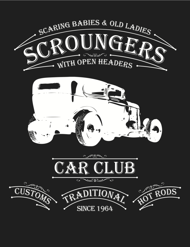Scroungers Car Club Logo B2802710