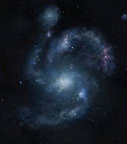 Apparition d’une galaxie spirale aux confins de l’Univers Concep11