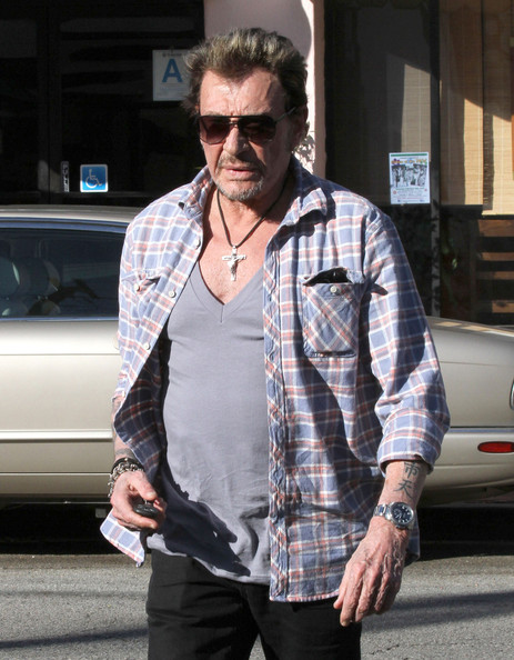 Johnny Hallyday  au Café Vida à Pacific Palisades,  le 16 Février 2012 Johnny43