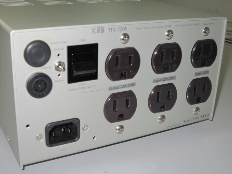 CSE TW-2200 isolation balance transformer (used)  File_917