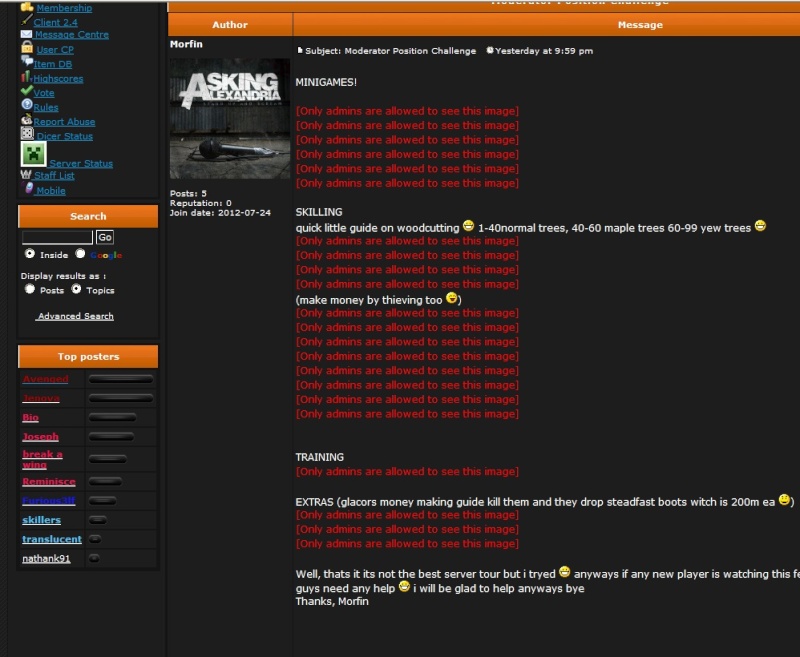 I'm having problems with the forums.. Wtf_bm10