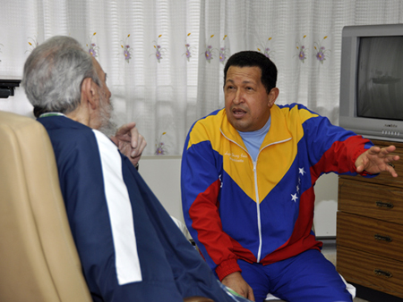 Chavez en estado critico en La Habana Fidel_10