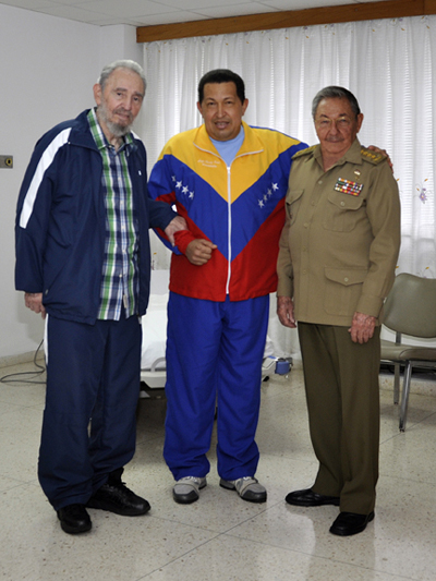 Chavez en estado critico en La Habana Fidel_13