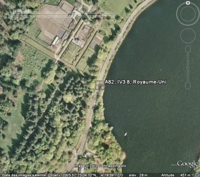 Vue douteuse de Nessie sur Google Earth 211110