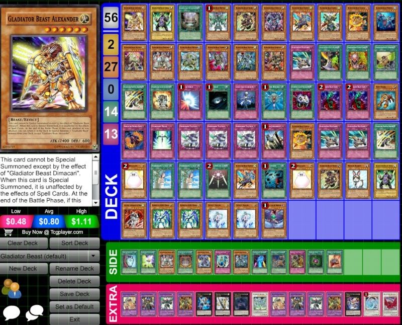 Screenshot of decks (Yugioh) Glad_b10