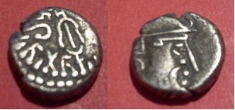 India - Satrapas del Oeste ''Kshatrapas'', Dracma de plata (siglo II ??) [WM n° 7936] Gauloi12
