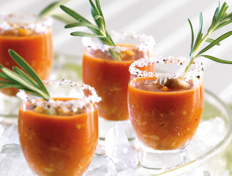 Shooters(verres à) aux tomates et aux palourdes Soupe-10