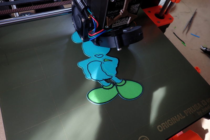 [TUTO Impression 3D] Créer ses propres STL pour imprimer en plusieurs couleurs Mickey13