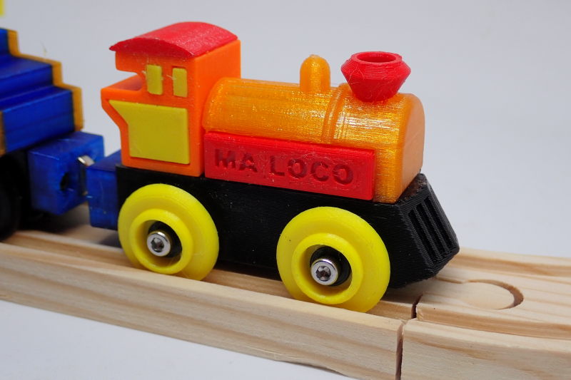 Loco « électrique » en 3D pour le train en bois BRIO Train_26
