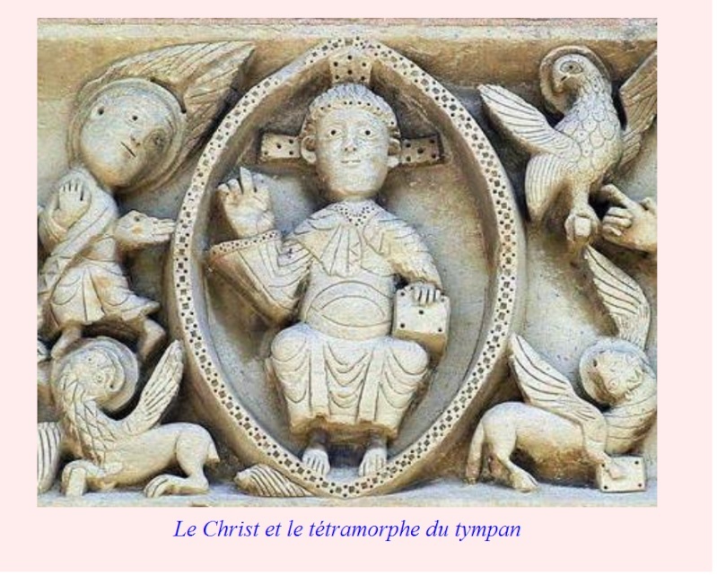  - Trinité entourée du Tétramorphe - symbolisme Ternaire & Quaternaire (architecture et géométrie  sacrée) Christ10