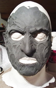 Création masque Freddy Krueger Face11