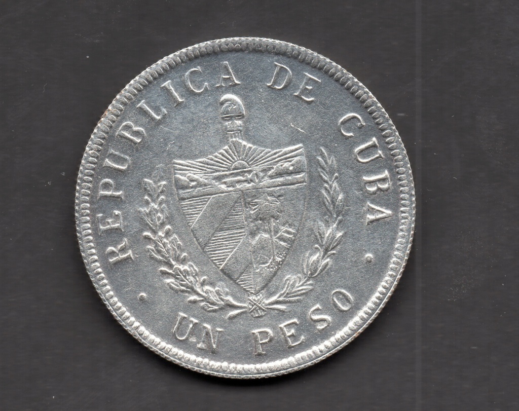 1 Peso de la República de Cuba, 1933. Moneda Falsa  Img02610
