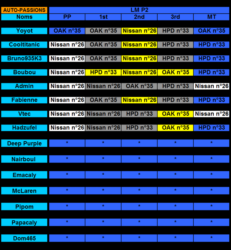 1° Challenge ILMC 2011 Auto-Passions : inscriptions,briefing,pronostics et débriefing - Page 13 Lmp211