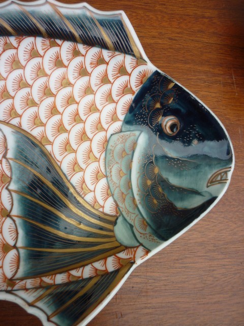 Coupelles Imari en forme de poisson P1470511